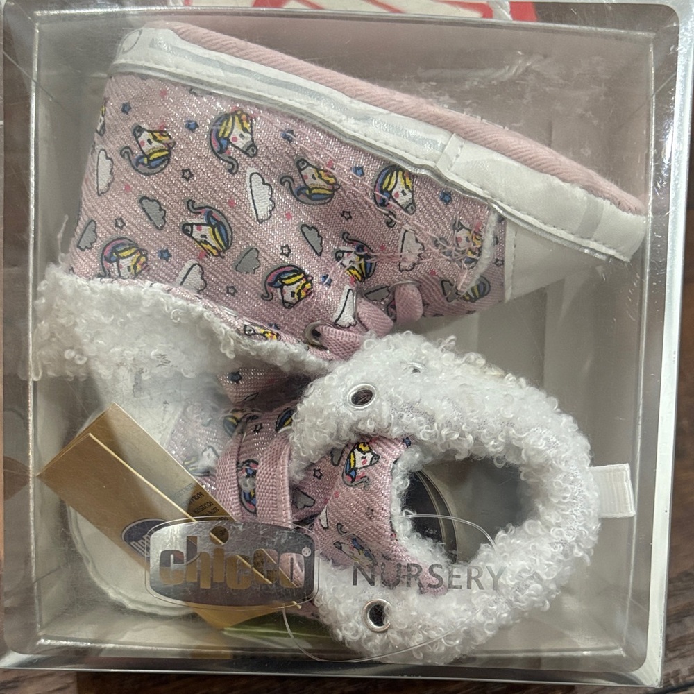 Pink Unicorn Baby Shoes